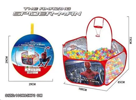 Spider-Man Pool For Kids 666-22 ფერადი ბურთების აუზი, 2 image