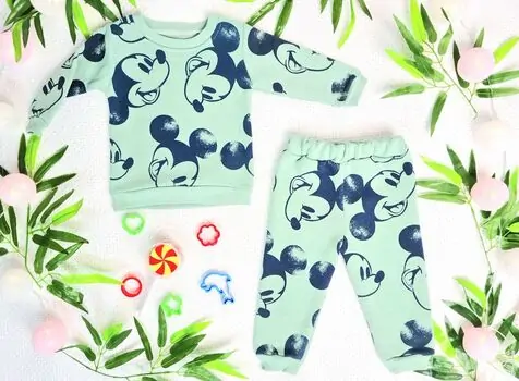 Mickey Mouse Set MURATBABY Mint 7230 საბავშვო ტანსაცმლის ნაკრები