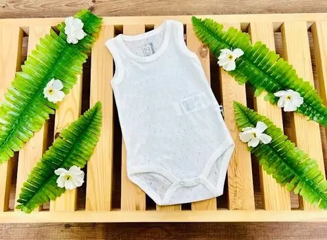 Caramell Bodysuit Basic White  ჩვილის ბოდე