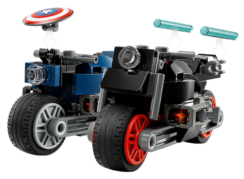 Lego Super Heroes 76260 Black Widow & Captain America Motorcycles, 5 image
