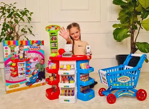 Mini Super Store საბავშვო ფუნქციური დახლი-მაღაზია, 3 image