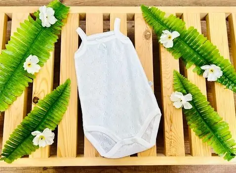 Caramell Bodysuit Basic White ჩვილის ბოდე