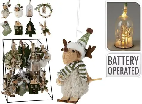 Festive Charm Christmas Hanging Decoration - ნაძვის ხის სათამაშო