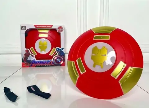 Iron Man Shield Toy For Kids MYX088-A2 MARVEL-ის სუპერგმირის რკინის კაცის ფარი