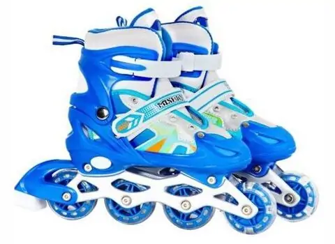 Inline Roller Skates With Light M/35-38/ - როლიკები