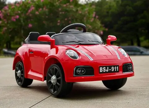 Porsche 911 Electric Car Red - ელექტრო მანქანა, 3 image