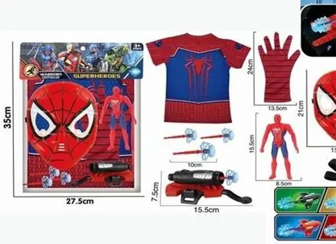 Spider-Man Equipment Set - ადამიანი ობობას აღჭურვილობის ნაკრები