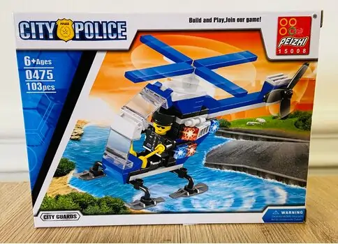 AIR PATROL City Police-ის საბავშვო კონსტრუქტორი 0476