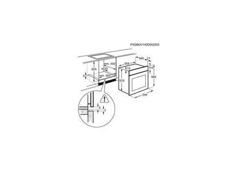 ჩასაშენებელი ღუმელი ELECTROLUX OEF5E50X, 2 image