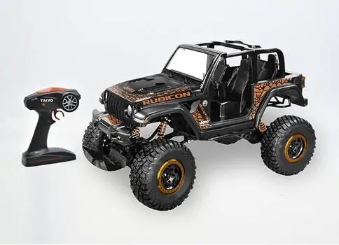 Jeep Wrangler Rubicon Black -  საბავშვო სათამაშო მანქანა დისტანციური მართვით, 4 image