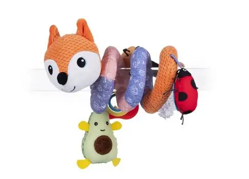 BALI BAZOO FOX CRIB SPIRAL ORANGE 80566 - ახალშობილის სათამაშო