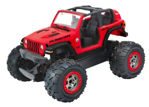 Jeep Wrangler Rubicon Red - საბავშვო სათამაშო მანქანა დისტანციური მართვით, 2 image