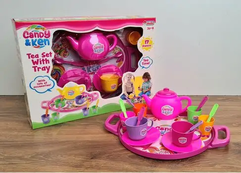 Dede CANDY&KEN TRAY  TEA SET სათამაშო სამზარეულოს აქსესუარები 01593, 5 image