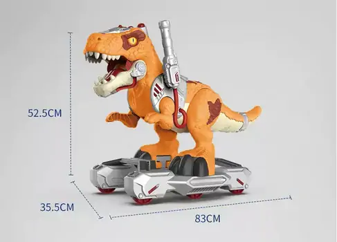 MULTIFUNCTIONAL DINOSAUR WITH MUSIC K01 სათამაშო გადასაჯდომი დინოზავრი, 4 image