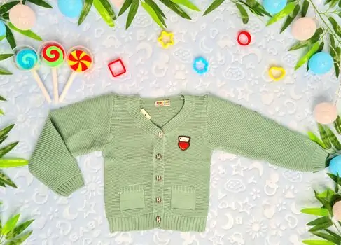 Knitted Jacket GOGOBICI 900 საბავშვო მოსაცმელი Green