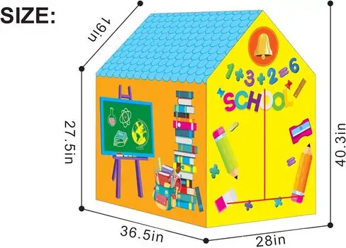 School House Play Tent - საბავშვო სათამაშო კარავი, 3 image