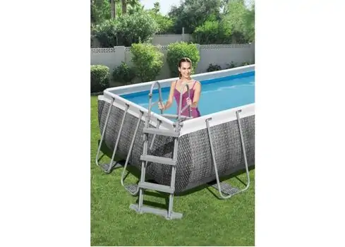 Bestway 56721 Power Steel Rectangular Pool Set With Cartridge Filter And Ladder კარკასული აუზი კარტრიჯული ფილტრით და კიბით, 6 image