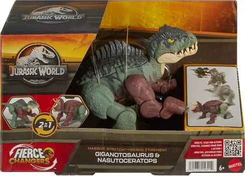 Mattel Jurassic World Fierce Changers - სათამაშო დინოზავრი, 7 image