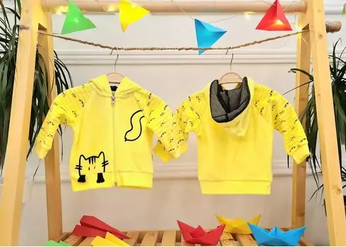 Cute Kitten Jacket Yellow - საბავშვო მოსაცმელი