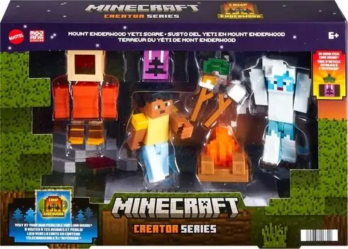 Minecraft Creator Series Camp Enderwood Steve and Mob Figures - მაინქრაფთის სათამაშო ფიგურები, 6 image