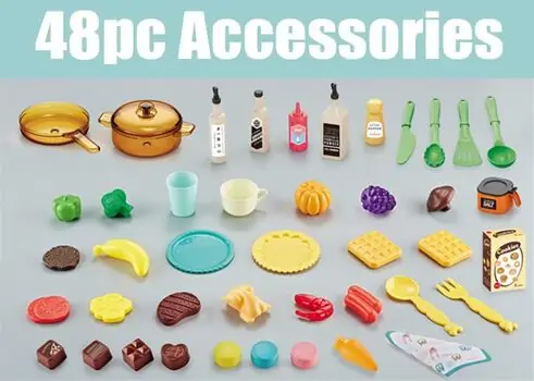 Spraying Kitchen With Accsesories Pink  - ფუნქციური საბავშვო სამზარეულო, 6 image