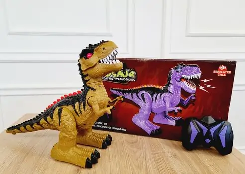 სათამაშო დინოზავრი დისტანციური მართვით  Tyrannosaurus Rex with USB remote control