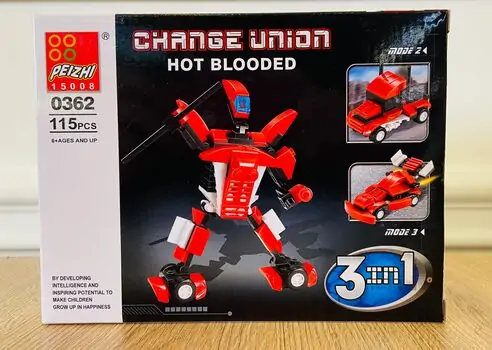 Change Union 0399  3 in 1 HOT BLOODED საბავშვო კონსტრუქტორი