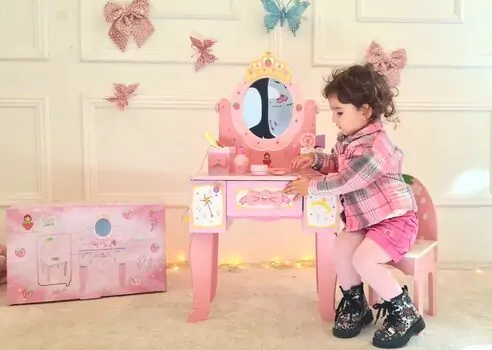 Dresser Set With Accsesoriess - საბავშვო ტრილიაჟი აქსესუარებით, 5 image