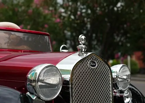 Rolls Royce Vintage Style Car Painted Red - ელექტრო მანქანა, 7 image