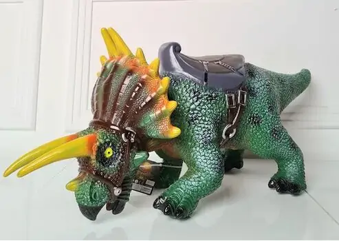 Mount one meter giant triceratops 7077 გადასაჯდომი დინოზავრი, 5 image