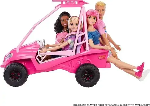 Barbie Beach Buggy Vehicle Playset - ბარბის მანქანა, 3 image