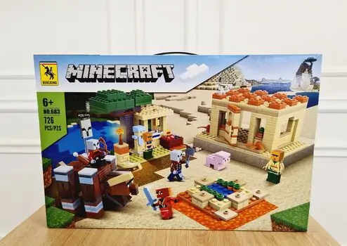 MINECRAFT Building Blocks საბავშვო კონსტრუქტორი