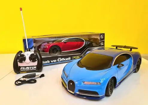 Bugatti Remote Controll Car საბავშვო სათამაშო მანქანა დისტანციური მართვით