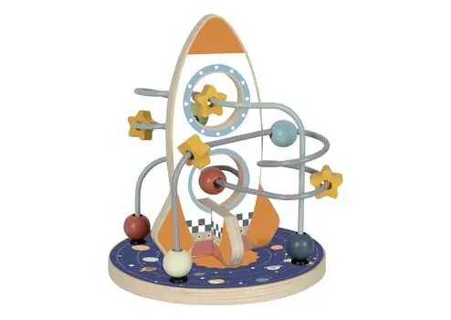 SPACE ROCKET BEAD MAZE-რაკეტის ფორმის განვითარებადი ლაბირინთი, 2 image