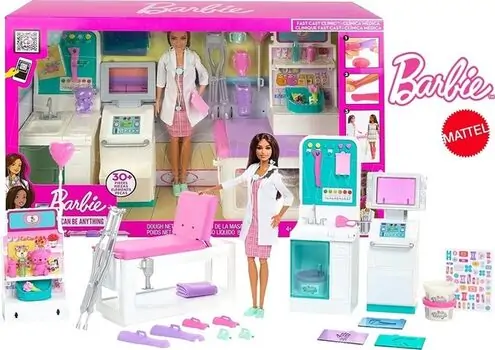 TRAUMATOLOGIST BARBIE Clinical Playset MTL-GTN61 ტრავმატოლოგი ბარბის თოჯინა და საექიმო ნაკრები