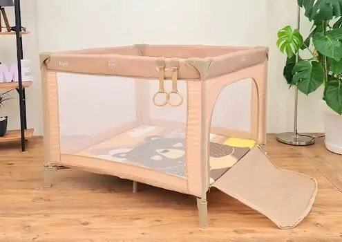 KikkaBoo Enjoy Beige Bear მანეჟი, 3 image