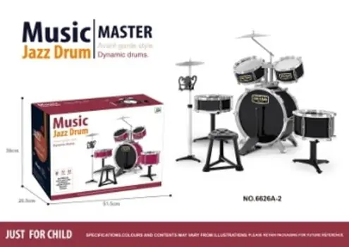 Jazz Drum Musical Dram Set სათამაშო მუსიკალური ინსტრუმენტების ნაკრები, 2 image