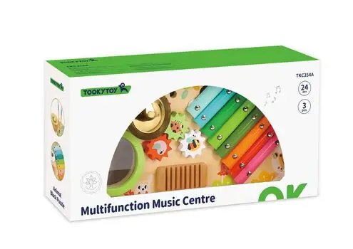 Tooky Toy Multifunction Music Centre TKC354A - ხის განსავითარებელი სათამაშო, 2 image