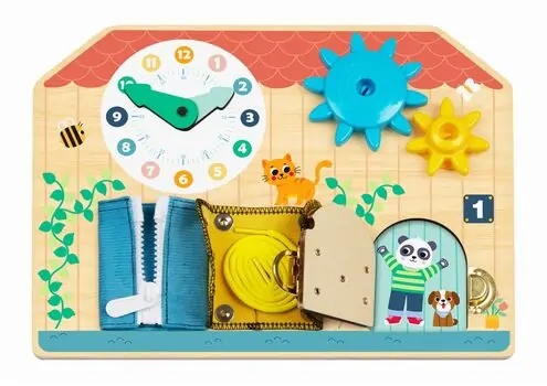 Tooky Toy Busy Board  - ხის განსავითარებელი სათამაშო, 2 image