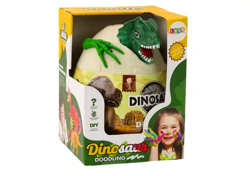 Egg With Painting DIY Dinosaurs - სათამაშო გასაფერადებელი დინოზავრი, 4 image