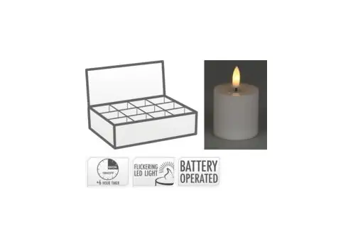Christmas Decoration Led Candle საახალწლო აქსესუარები