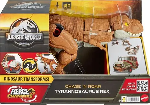 Jurassic World HPD38 Transforming Tyrannosaurus T Rex  to Off Road Truck - სათამაშო ტრანსოფრმერი დინოზავრი
