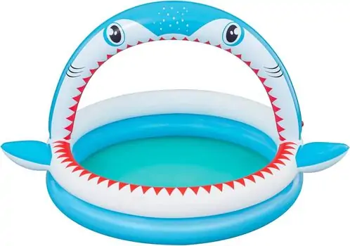 Bestway 53157 Sharktastic Sprinkler Play Pool - გასაბერი აუზი, 3 image