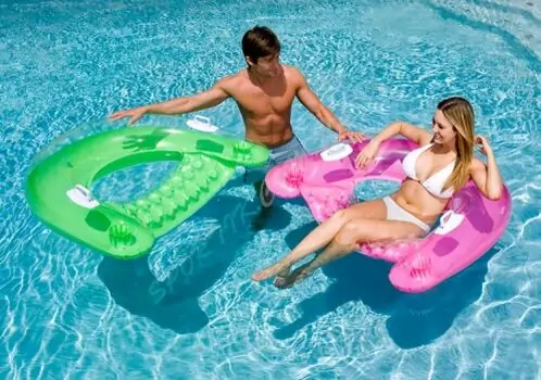 Intex 58859EU Sit 'N Float Inflatable Colorful Floating Tube - გასაბერი სავარძელი, 5 image