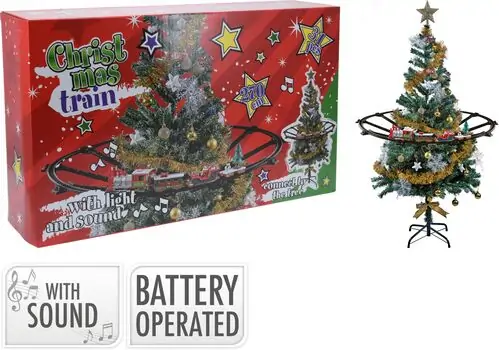 Christmas Train Set With Sound And Light ნაძვის ხის დეკორაცია