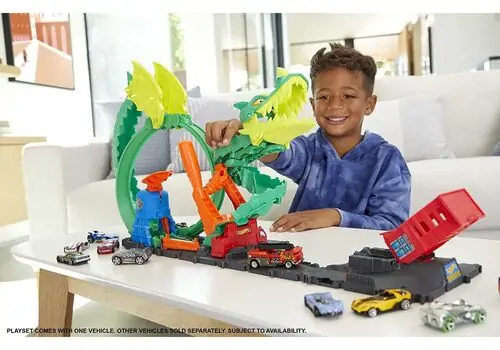 Hot Wheels Dragon Fight Track Green MTL-HDP03 სათამაშო ტრეკი, 2 image