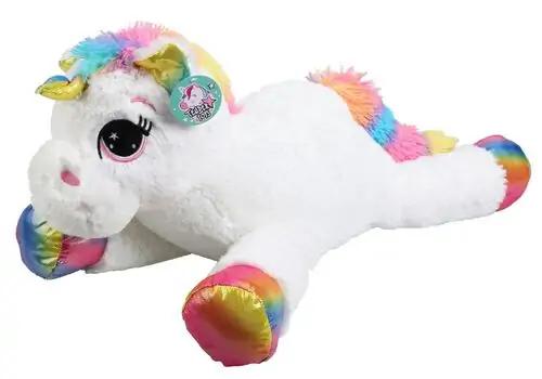 Koopman Fluffy Unicorn White - რბილი სათამაშო უნიქორნი, 3 image