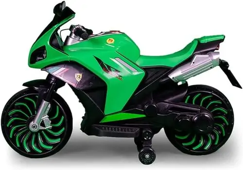 Motorcycle Ferarri Green - ელექტრო მოტოციკლი, 2 image