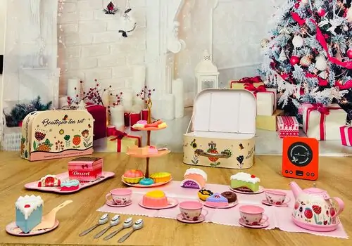 Beautiful Tea Set - ჩაის ნაკრები აქსესუარებით