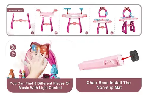 Beauty Make Up Desk - საბავშვო ტრილიაჟი, 4 image